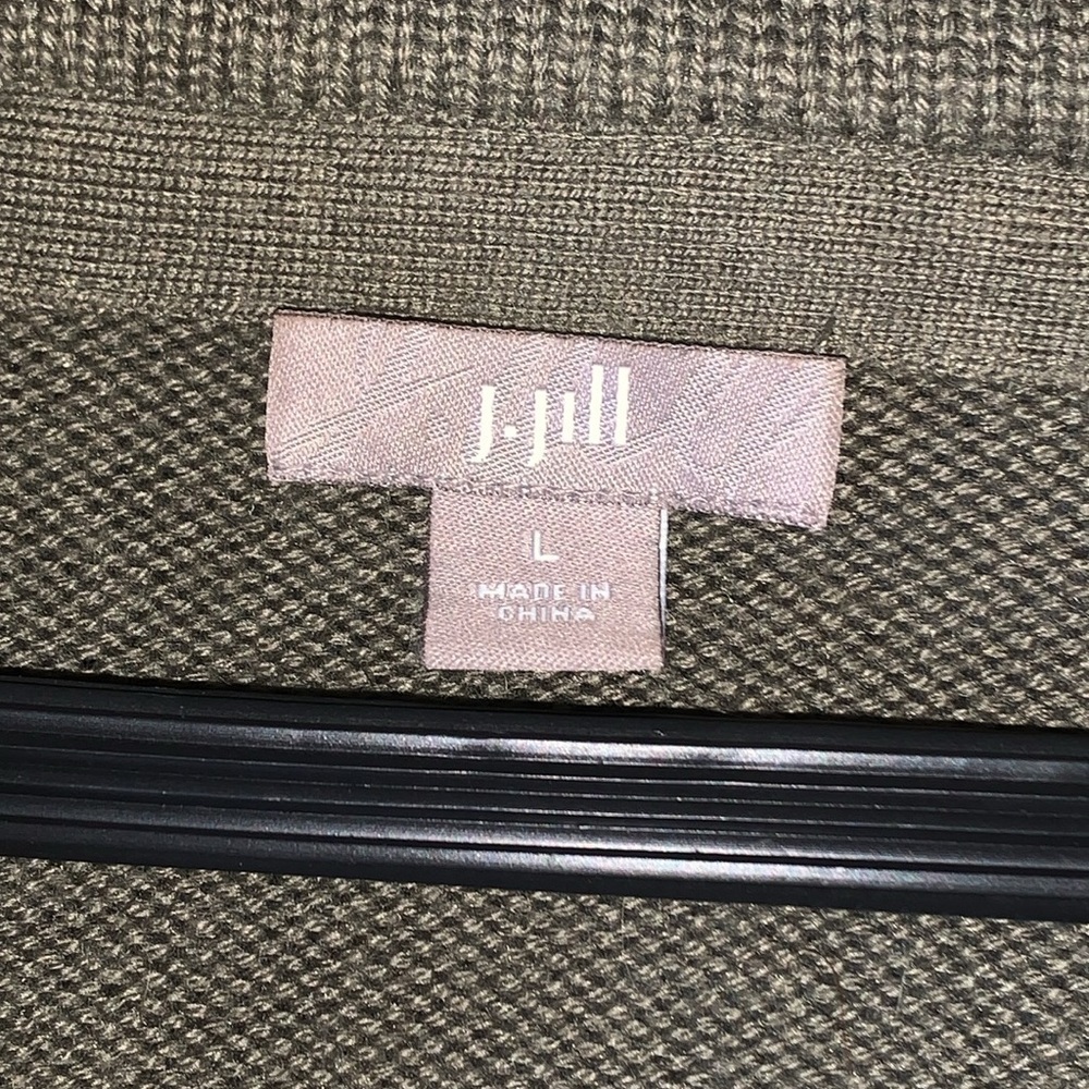 Vtg J. Jill Angora Blend Button Front Cardigan Sweater L - Picture 10 of 11